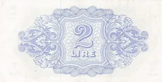 Libya 2 Lire, 1943 reverse