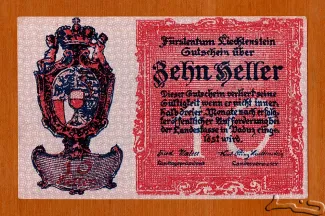 Liechtenstein 10 Heller, 1920 image
