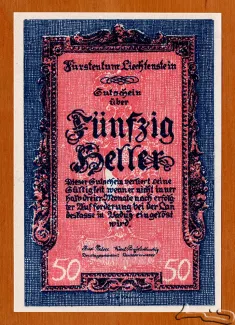 Liechtenstein 50 Heller, 1920 image