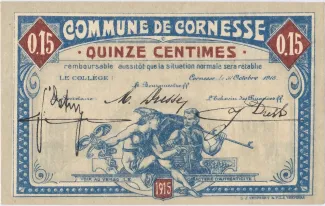 Liège (Cornesse) 15 Centimes, 1915