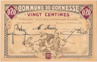Liège (Cornesse) 20 Centimes, 1915
