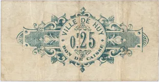 Liège (Huy) 25 Centimes, 1915 reverse