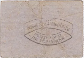 Liège (Pepinster) 25 Centimes, reverse
