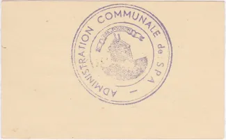 Liège (Spa) 20 Centimes, 1915 reverse