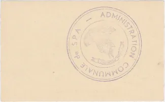 Liège (Spa) 50 Centimes, 1915-1916 reverse