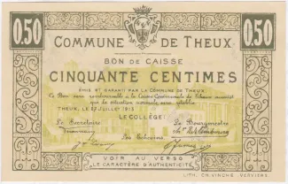 Liège (Theux) 50 Centimes, 1915