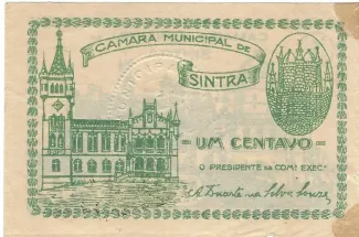 Lisboa, District of 1 Centavo, 1921-1922 obverse