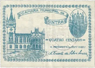 Lisboa, District of 4 Centavos, 1921-1922 obverse