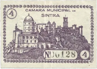 Lisboa, District of 4 Centavos, 1921-1922 reverse
