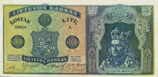 Lithuania 100 Litu, 1922 image