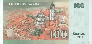 Lithuania 100 Litu, 2007 reverse