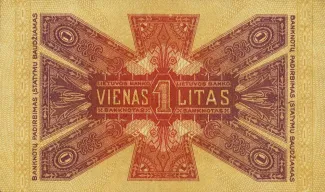 Lithuania 1 Litas, 1922 reverse