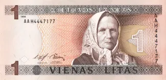 Lithuania 1 Litas, 1994 obverse