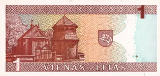 Lithuania 1 Litas, 1994 reverse