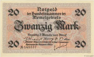 Lithuania 20 Mark, 1922 image