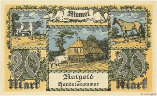 Lithuania 20 Mark, 1922 reverse
