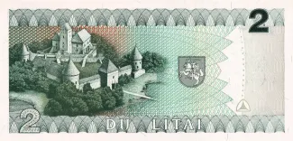 Lithuania 2 Litai, 1993 reverse