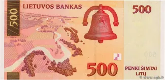 Lithuania 500 Litu, 2000 reverse