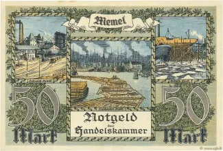 Lithuania 50 Mark, 1922 reverse