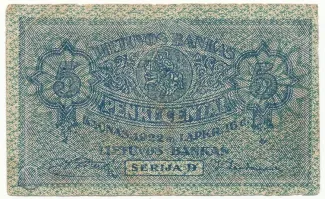 Lithuania 5 Centai, 1922 image
