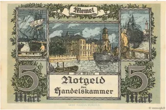 Lithuania 5 Mark, 1922 reverse