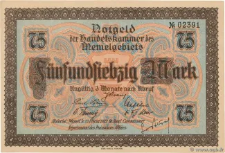 Lithuania 75 Mark, 1922 image