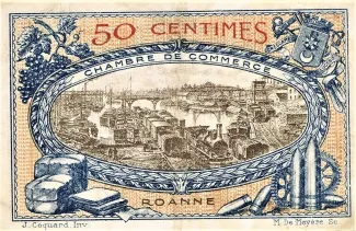 Loire, Department of 50 Centimes, 1917 reverse