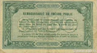 Lot-et-Garonne, Department of 50 Centimes, 1917-1922 reverse