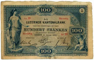 Lucerne 100 Francs, 1902
