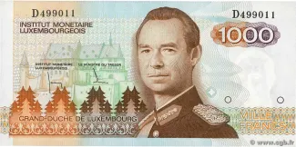 Luxembourg 1.000 Francs, 1985 image