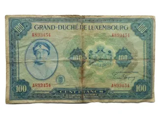 Luxembourg 100 Francs, 1944 image