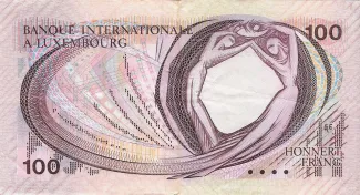Luxembourg 100 Francs, 1981 reverse