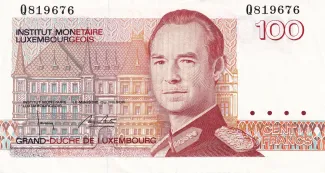 Luxembourg 100 Francs, 1993 image