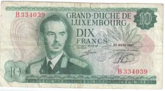 Luxembourg 10 Francs, 1967 image
