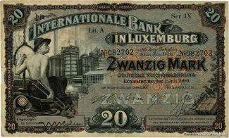 Luxembourg 20 Mark, 1900 image