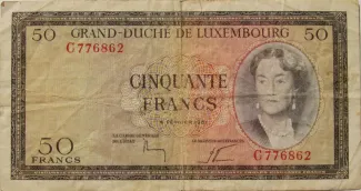 Luxembourg 50 Francs, 1961 image