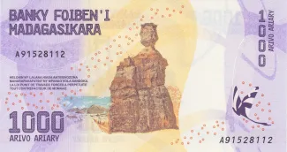 Madagascar 1.000 Ariary, 2017-2024 reverse
