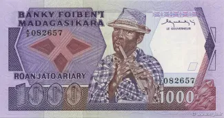 Madagascar 1.000 Francs / 200 Ariary, 1984 image