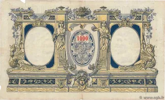 Madagascar 1.000 Francs, 1926 reverse