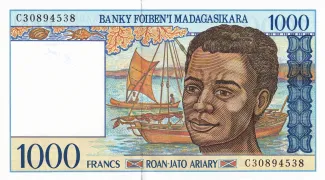 Madagascar 1.000 Francs, 1996 image