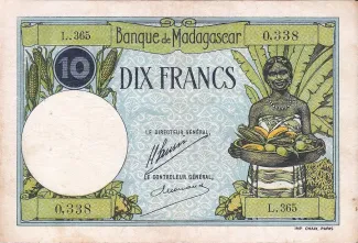 Madagascar 10 Francs, 1947 image