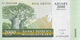 Madagascar 2.000 Ariary / 10000 Francs 2007, 2007 image