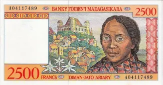 Madagascar 2.500 Francs / 500 Ariary, 1998 image