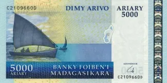 Madagascar 5.000 Ariary 2008, 2015 image