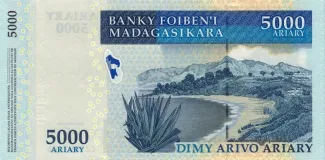 Madagascar 5.000 Ariary 2008, 2008-2017 reverse