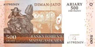 Madagascar 500 Ariary / 2500 Francs, 2004 image