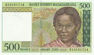 Madagascar 500 Francs, 1996 image