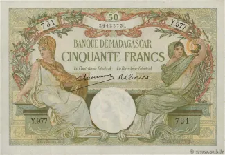 Madagascar 50 Francs, 1947 image