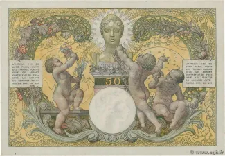 Madagascar 50 Francs, 1926-1950 reverse