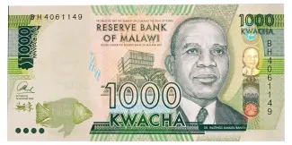 Malawi 1.000 Kwacha, 2014-2017 obverse